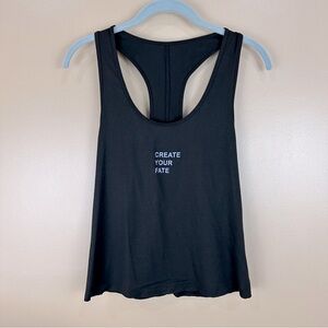 Lovers Of HYOUmanity By Good hYOUman Create Your Fate Black Tank Top Medium